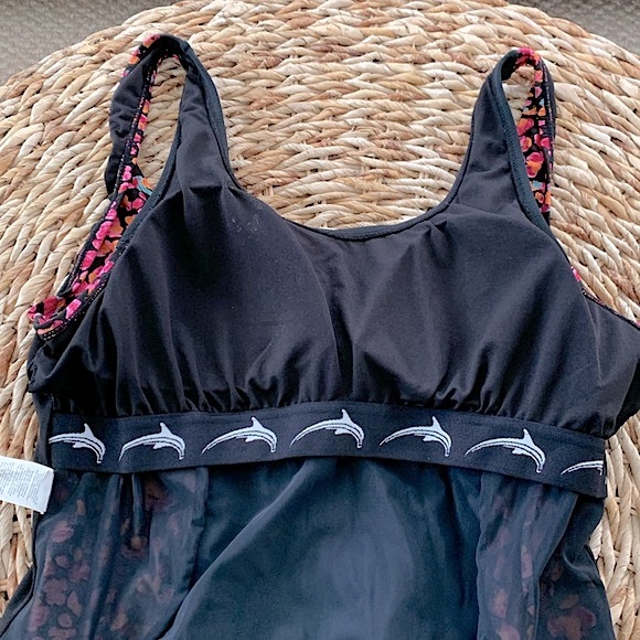 Dolfin Aquashape Jag Colorblock Swim Dress - Picture 9 of 16